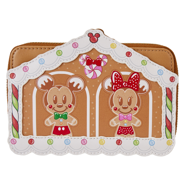 Disney - Mickey & Friends Gingerbread House Zip Around Wallet Purse
