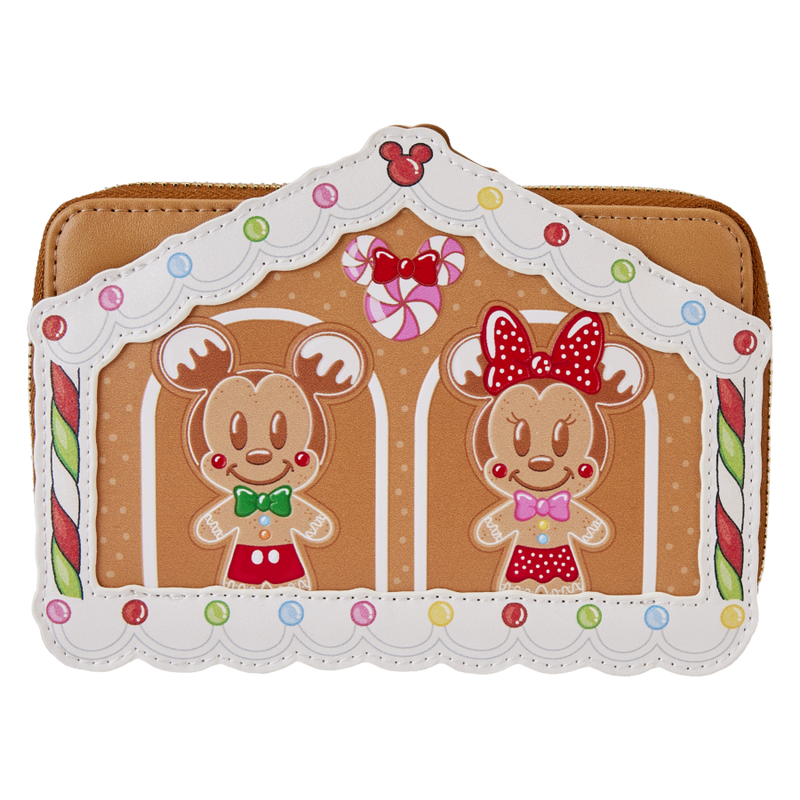 Disney - Mickey & Friends Gingerbread House Zip Around Wallet Purse