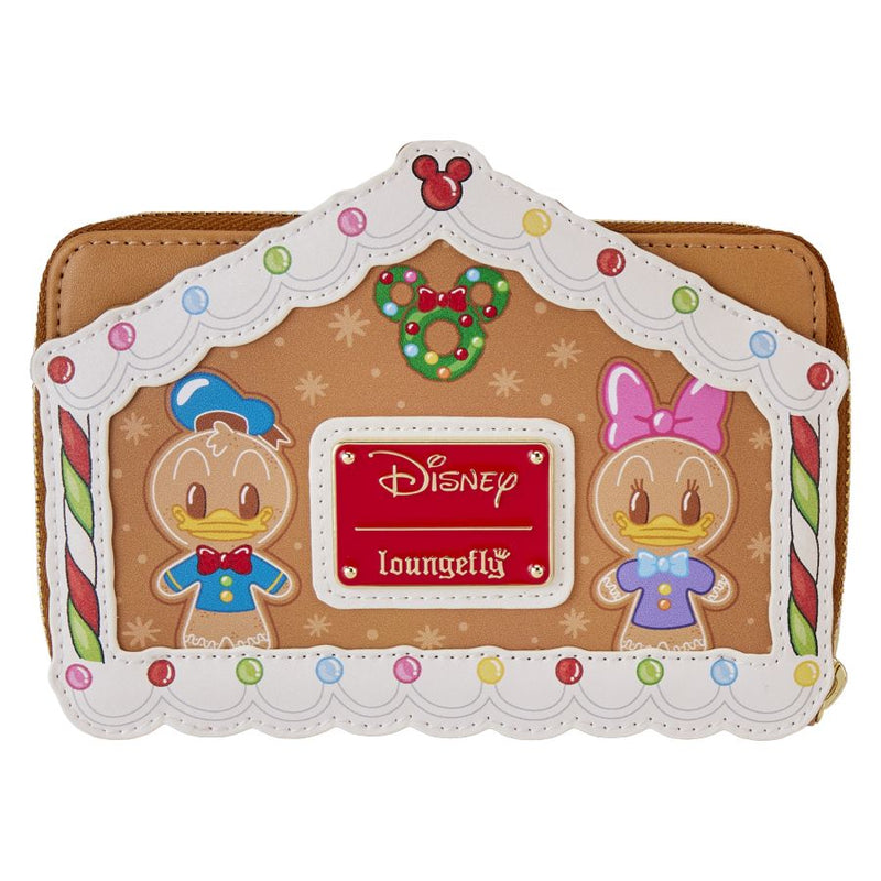 Disney - Mickey & Friends Gingerbread House Zip Around Wallet Purse