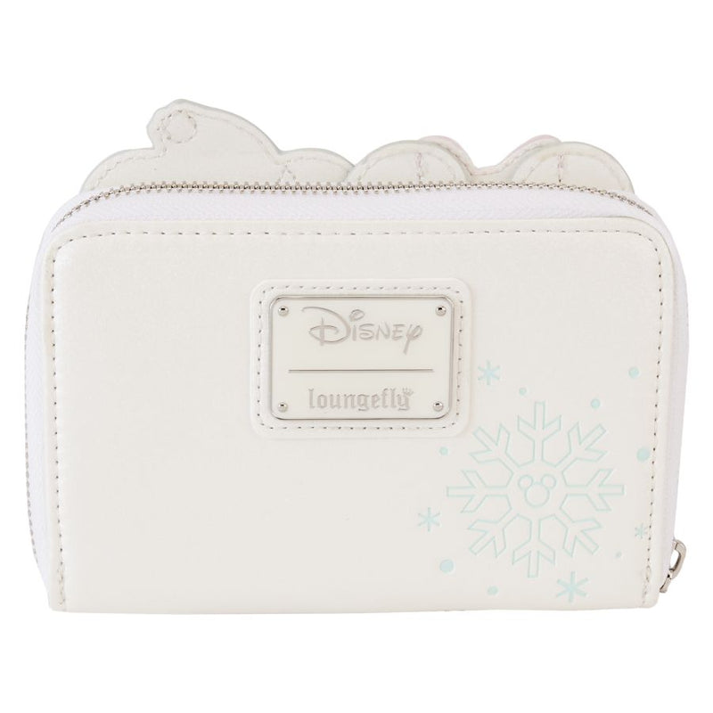Disney - Mickey & Minnie Pastel Snowman Zip Around Wallet Purse