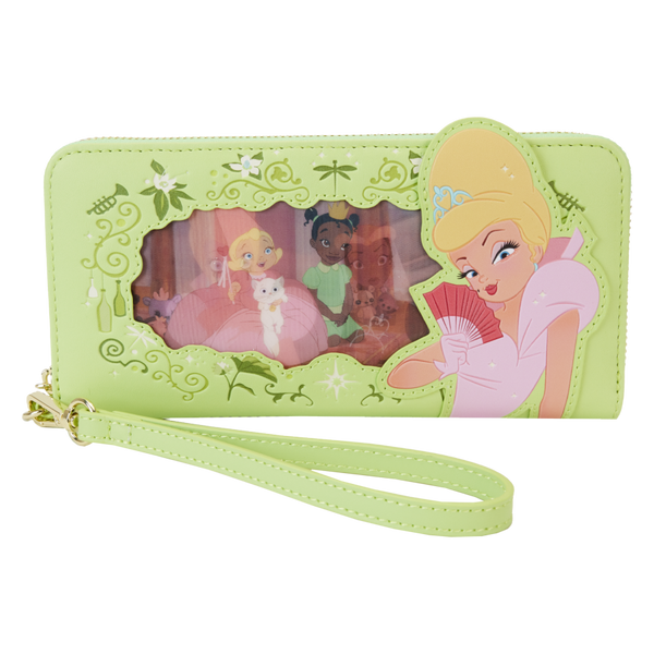 The Princess & The Frog - Tiana & Charlotte Lenticular Zip Around Wristlet