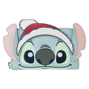 Lilo & Stitch - Stitch Holiday Glitter Zip Around Wallet Purse