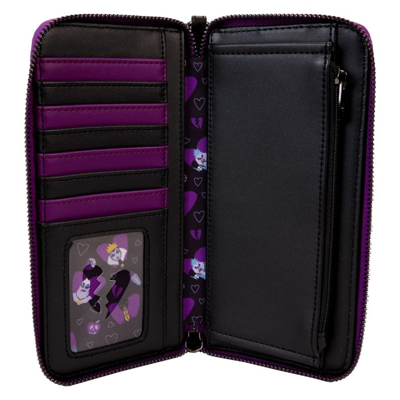 Disney Villains - Curse Your Hearts Zip-Around Wristlet Wallet