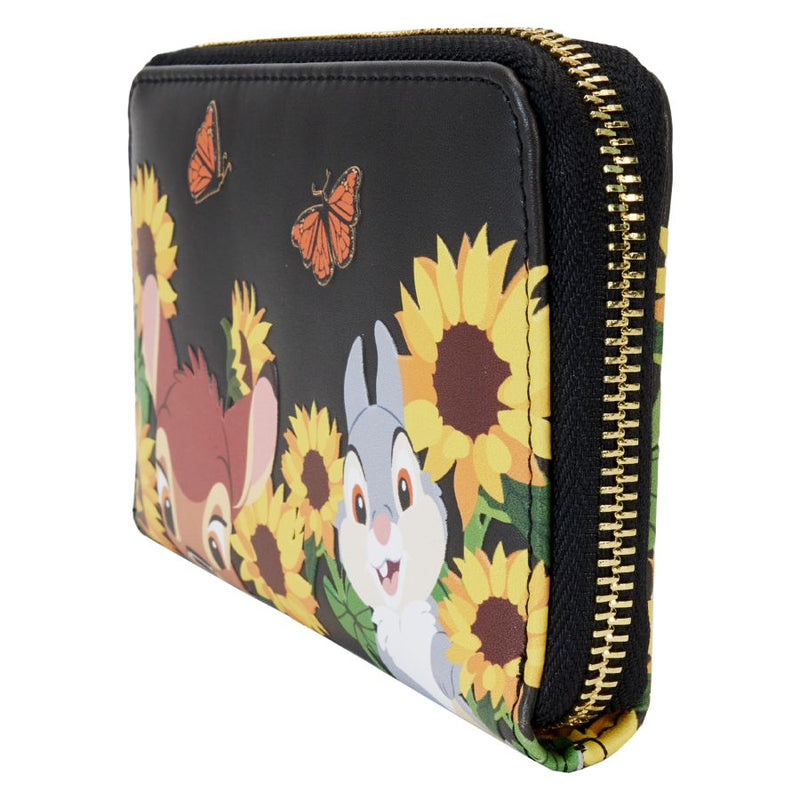 Bambi - Sunflower Friends Zip Around Wallet Purse