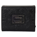 Disney Villains - Black Faux Leather with Velvet Trim Tri-Fold Wallet
