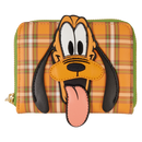 Disney - Pluto 95th Anniversary Plaid Zip Around Wallet