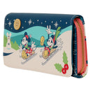 Disney - Mickey & Minnie Holiday Wristlet Wallet