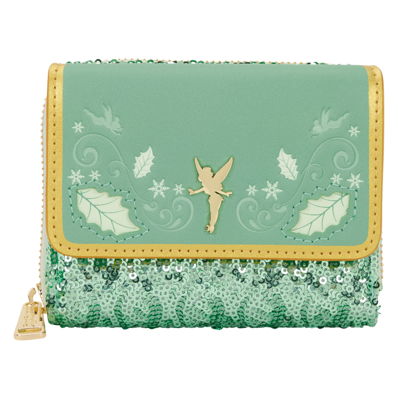 Disney - Tinker Bell Holiday Sequin Tri-Fold Wallet