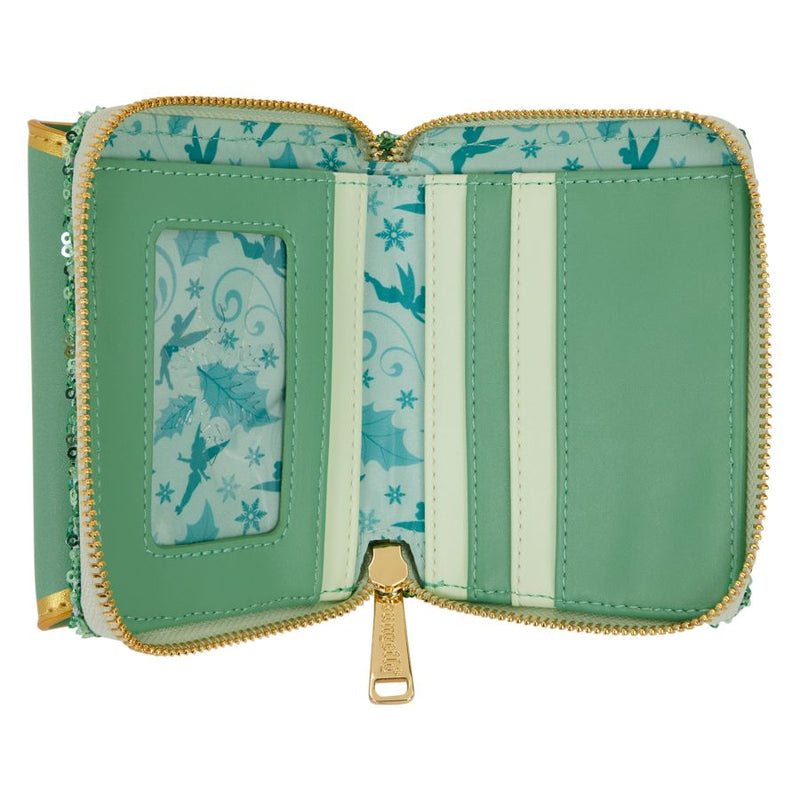 Disney - Tinker Bell Holiday Sequin Tri-Fold Wallet