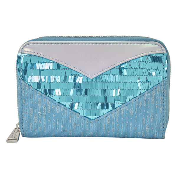 Frozen - Princess Elsa Glitter Sequin Zip Around Wallet