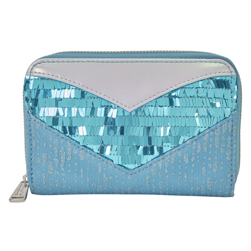 Frozen - Princess Elsa Glitter Sequin Zip Around Wallet