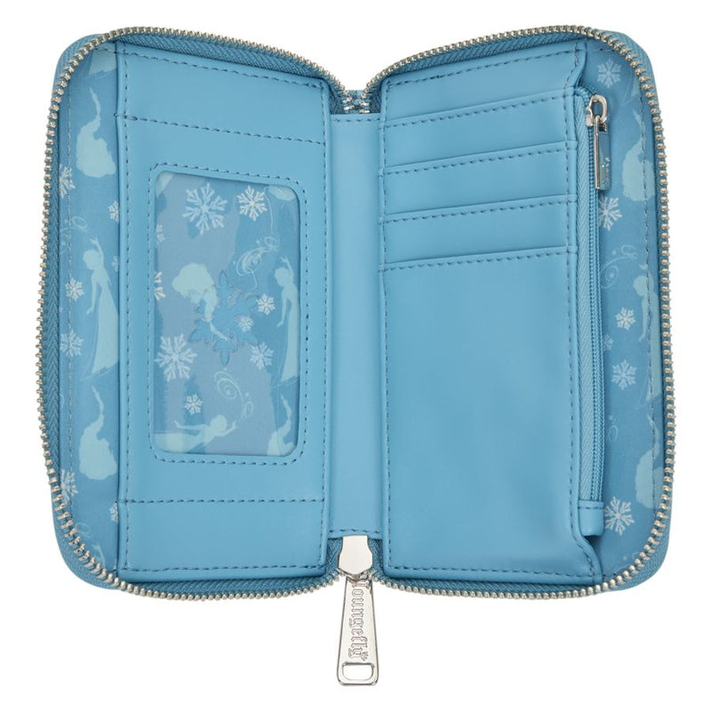 Frozen - Princess Elsa Glitter Sequin Zip Around Wallet