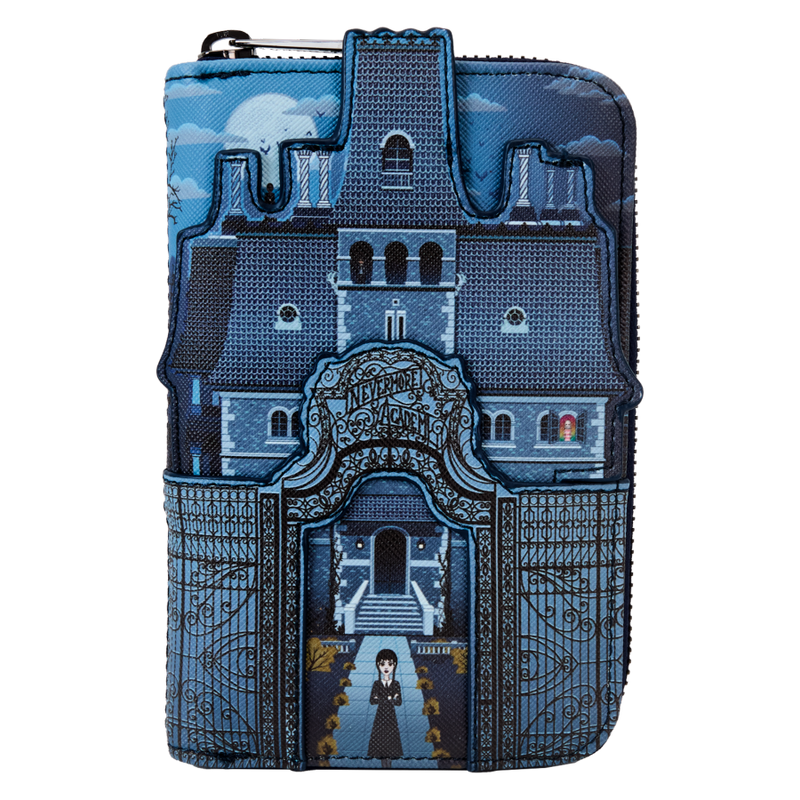 Wednesday (TV) - Nevermore Castle Zip Around Wallet