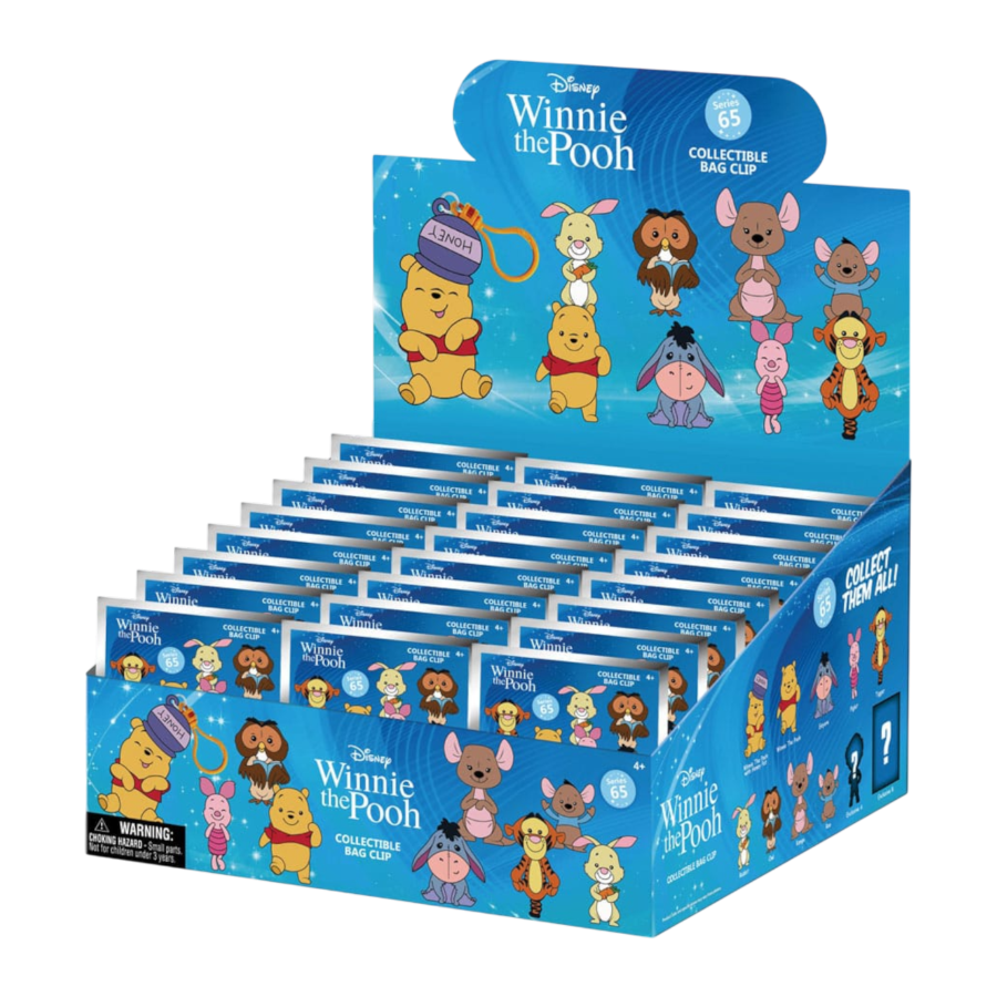 Winnie The Pooh - 3D Collectible Bag Clips S65 Blind Bag