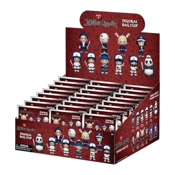 Jujutsu Kaisen - 3D PVC Bag Clips Blind Bag CDU (Series 3)