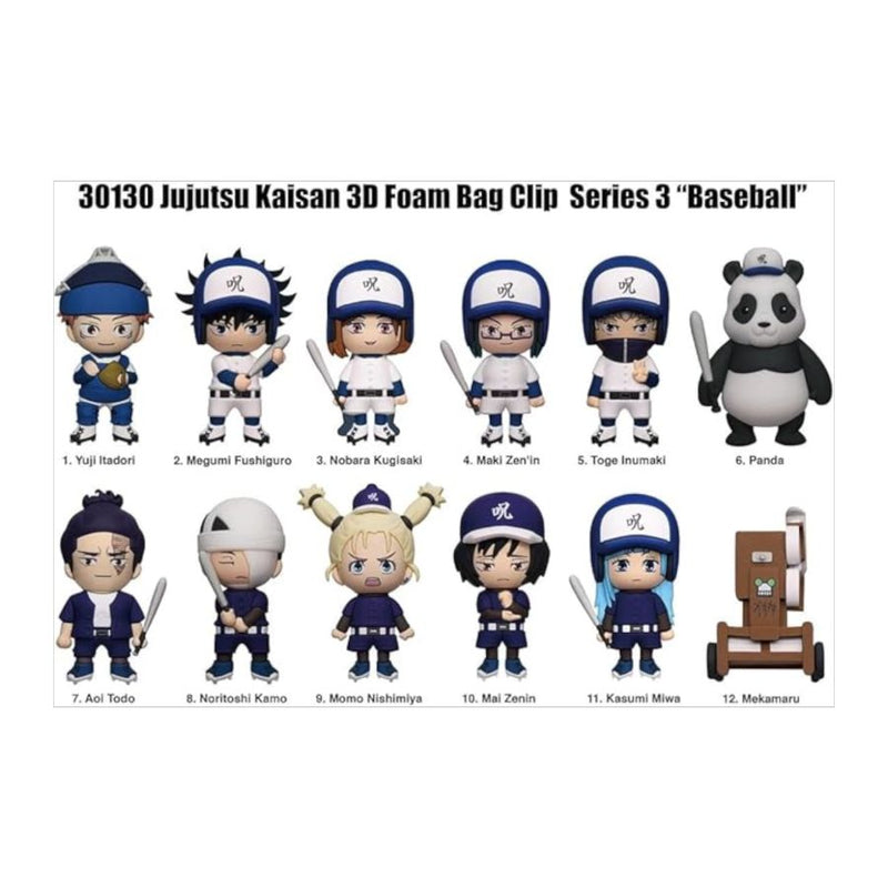 Jujutsu Kaisen - 3D PVC Bag Clips Blind Bag CDU (Series 3)