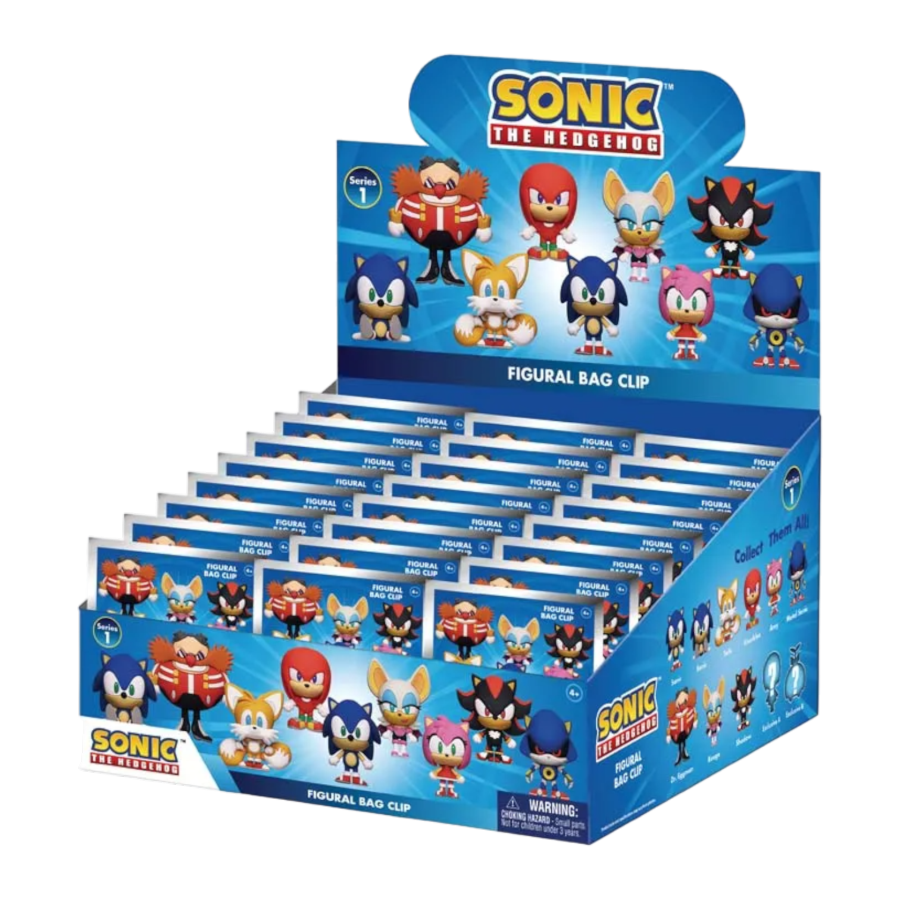 Buy Sonic 3D Figural Bag Clips Blind Bag Online Australia — Minitopia