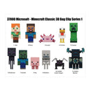 Minecraft - 3D Foam Bag Clips Blind Bag CDU (Series 1)