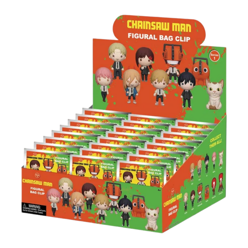 Chainsaw Man - 3D Figural Bag Clips Blind Bag CDU (Series 1)