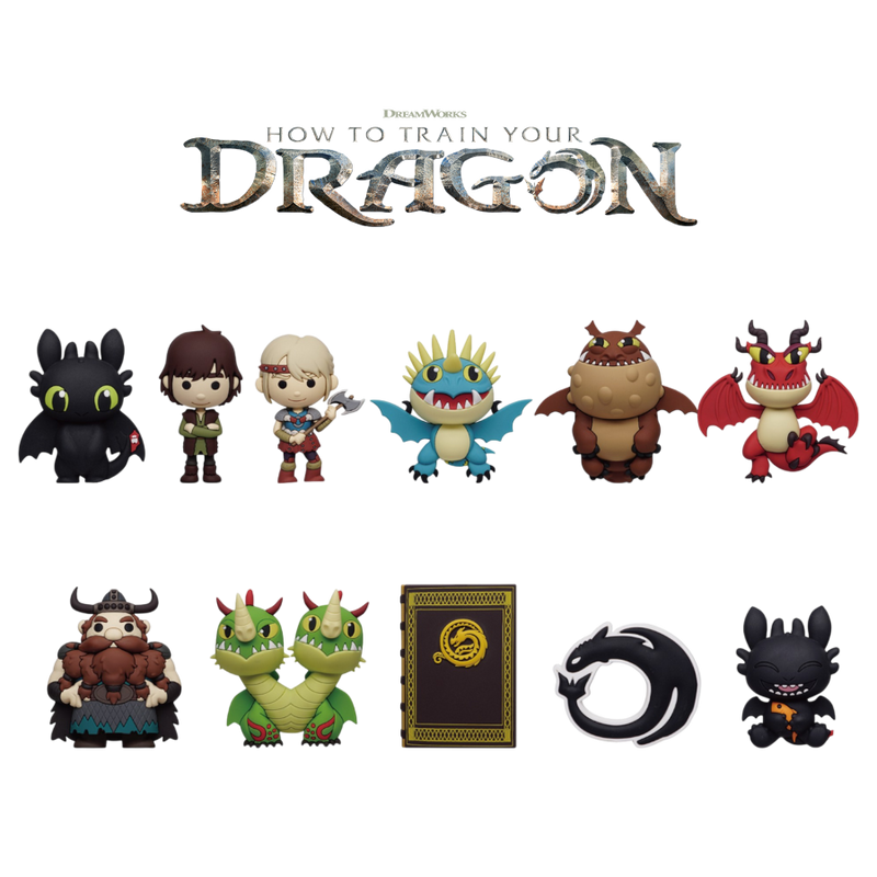 How to Train Your Dragon (2025) - 3D PVC Collectible Bag Clips S01 Blind Bag