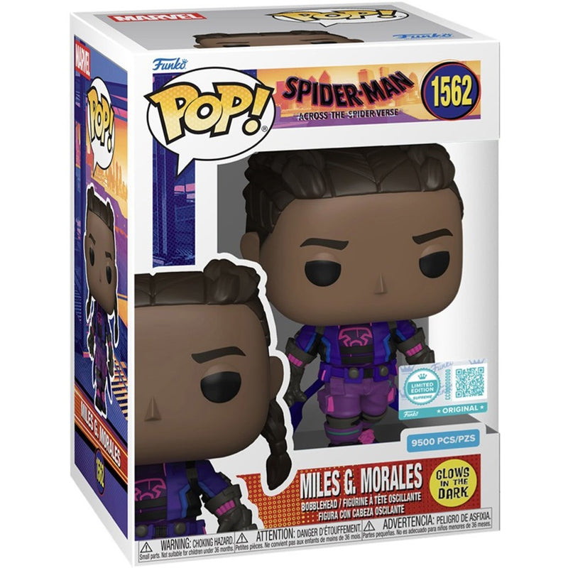 Spider-Man: Across The Spider-Verse - Prowler Miles Morales Unmasked Glow Pop! Vinyl [RS] Limited Edition