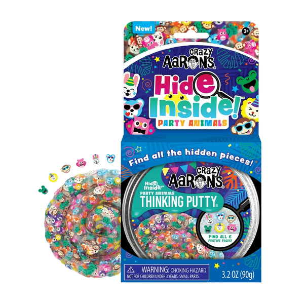 Crazy Aaron's Thinking Putty - Hide Inside Party Animals