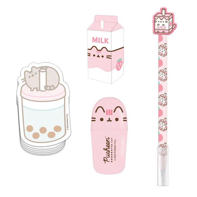 Pusheen Sips: Stationery Set In Plastic Cup