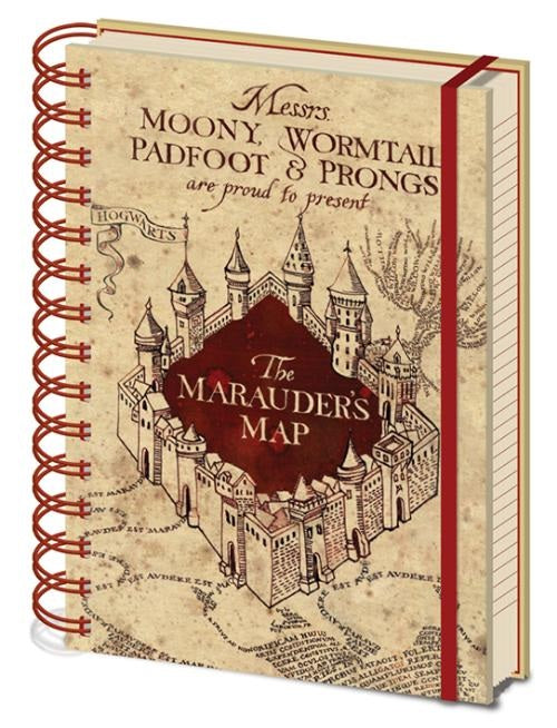 Harry Potter - Marauders Map A5 Wiro Notebook
