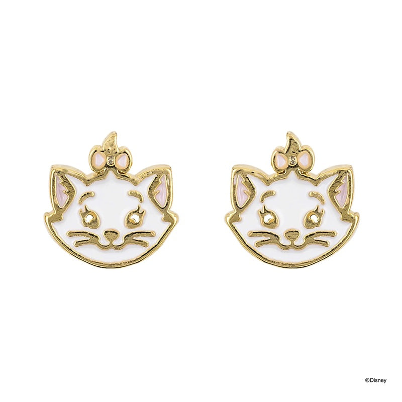 Disney - Aristocats - Epoxy Marie Earrings (Gold)