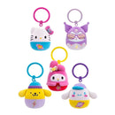 Sanrio Squishmallows - Hello Kitty & Friends 3.5" Clip on Plush Assortment