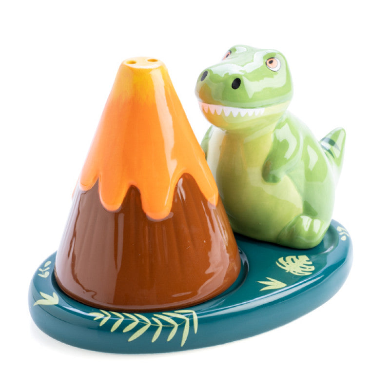 Flavour Mates T-Rex & Volcano Salt & Pepper Set