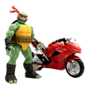 Teenage Mutant Ninja Turtles - Raphael Ninja with Red Motorcycle BST AXN Figure