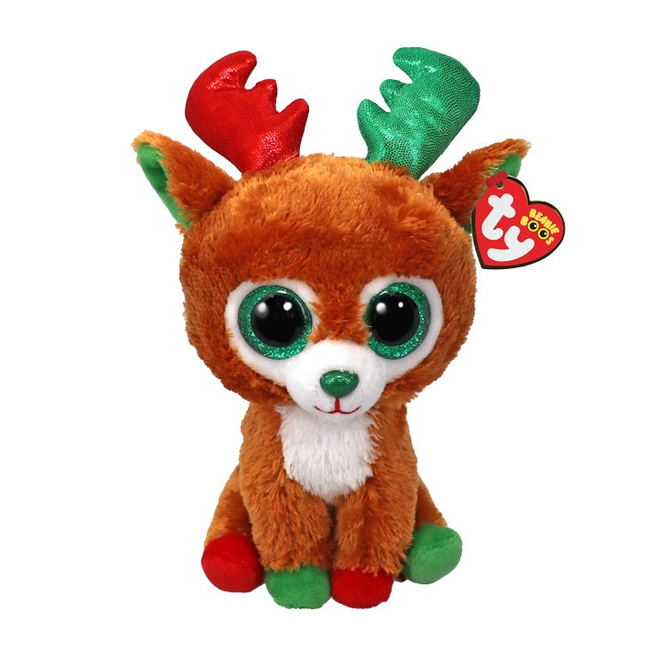 Beanie Boos Regular - Tinseltoes the Brown Reindeer