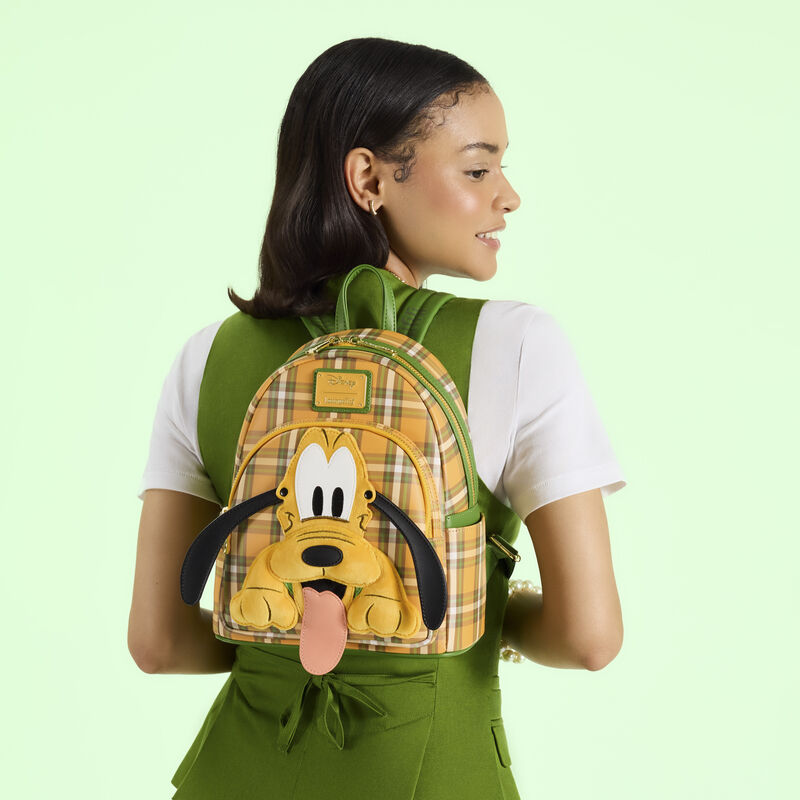 Disney - Pluto 95th Anniversary Plaid Mini Backpack