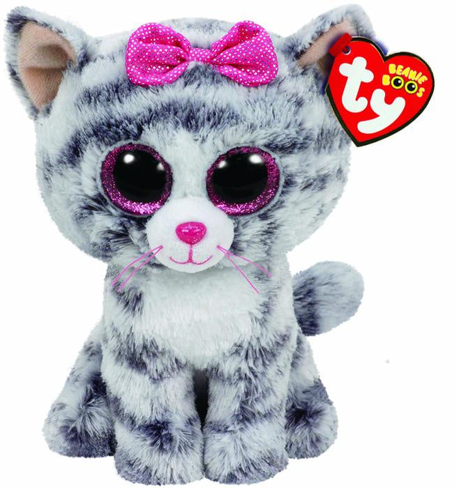Beanie Boo Regular Kiki Grey Cat