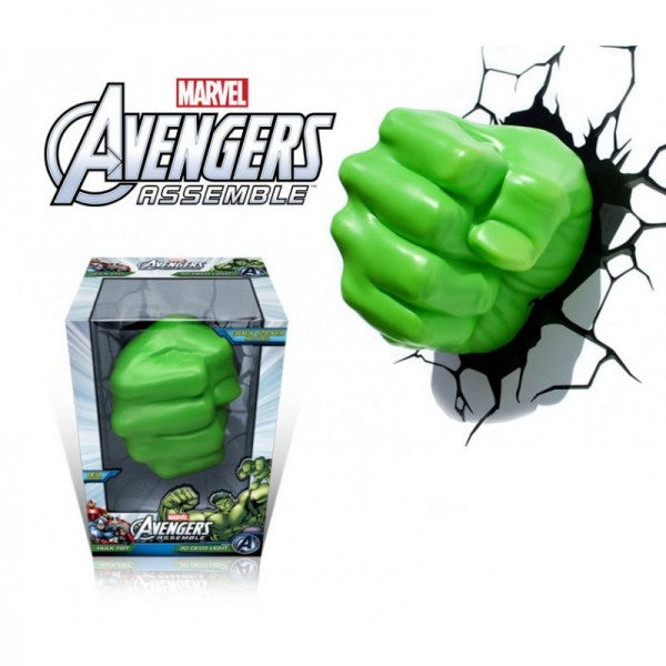 Marvel Avengers Hulk Fist 3DFX Wall Night Light