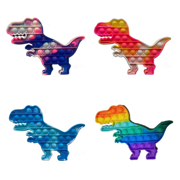 Pop It Fidget Multi Colour Dinosaur (assorted colours)