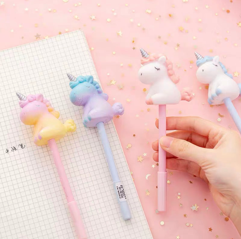 Pen with Baby Unicorn Topper