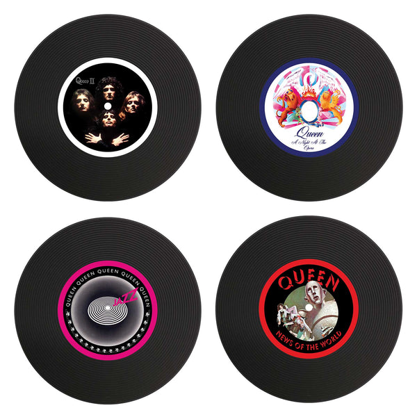 Queen Set of 4 Album Vinyl Coasters