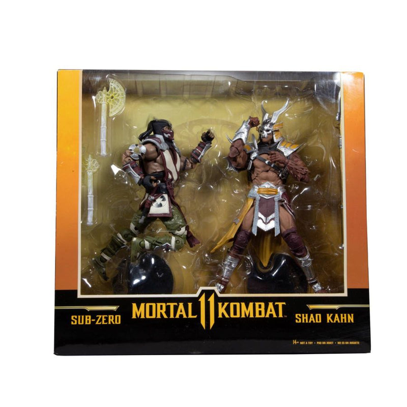 Mortal Kombat - Sub-Zero vs Shao Khan 7" Action Figure 2-pack