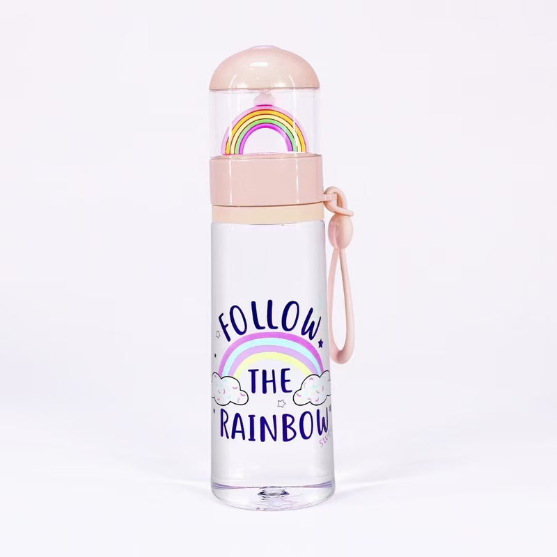 Rainbow Unicorn Water Bottle with LED Light