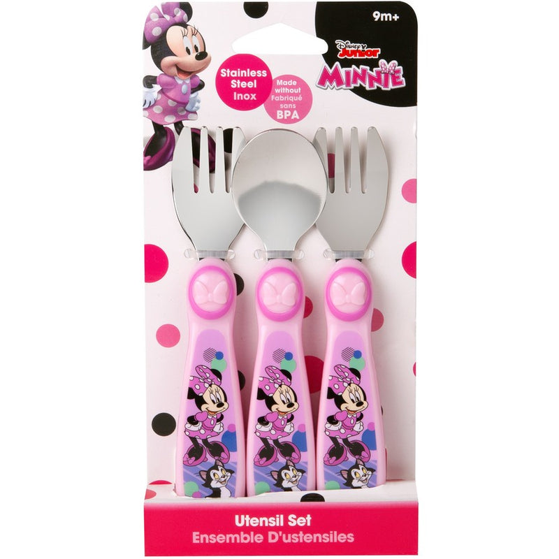 Disney Minnie Mouse 3pc Toddler Forks and Spoon Set