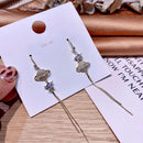 Saturn & Star Crystal Drop Earrings