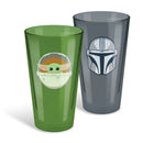 Star Wars: The Mandalorian - Set Of 2 Coloured Conical Glass