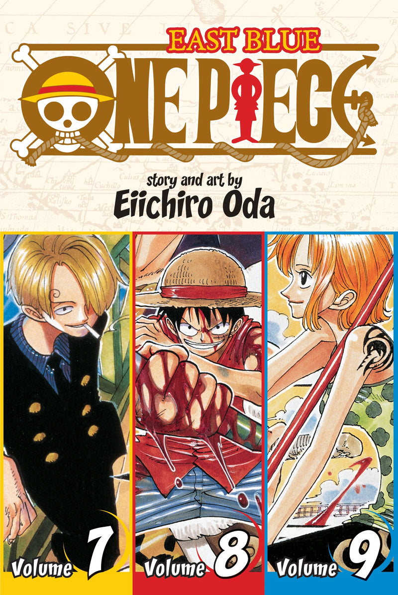 Manga - One Piece (Omnibus Edition), Vol. 7, 8, & 9