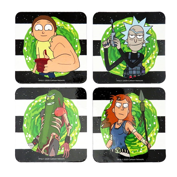 Rick and Morty Coasters (Set of 4)