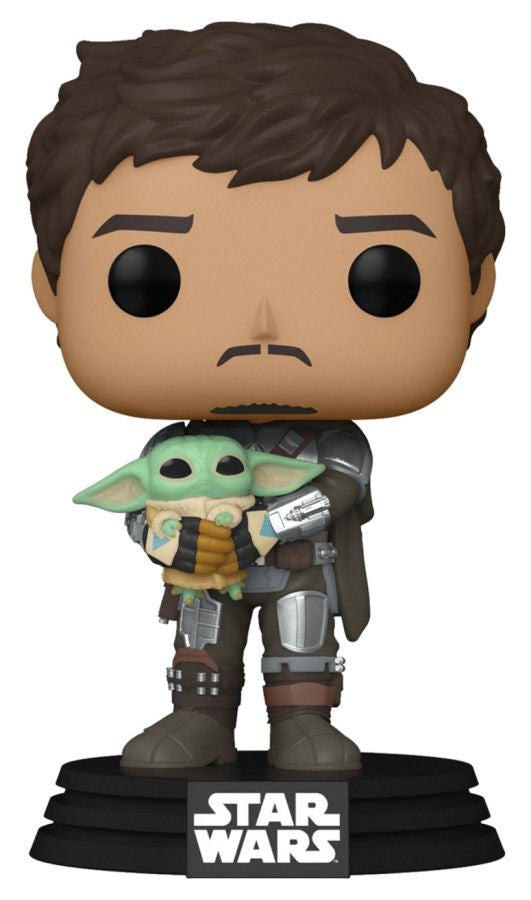 Star Wars: The Mandalorian - Mandalorian with Grogu Pop! Vinyl