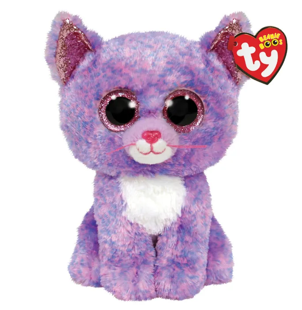 Beanie Boos Medium Cassidy Cat Lavender