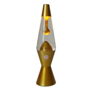 Lava Lamp Clear/Metallic Gold