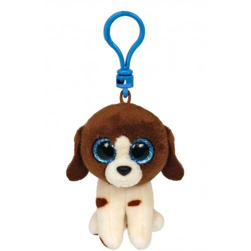 Beanie Boo Clips - Muddles the Brown/White Dog